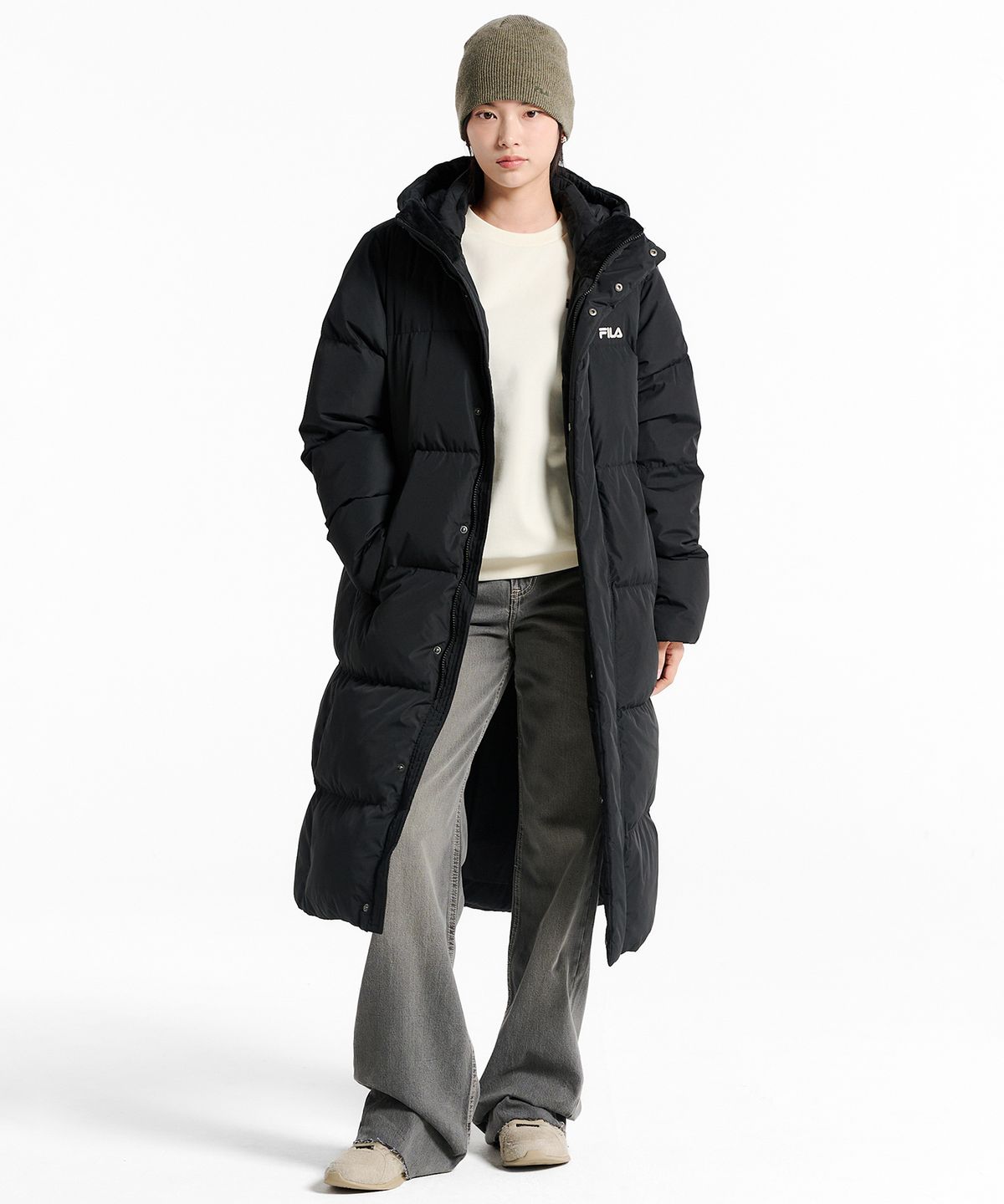 휠라(FILA) 에센셜 롱다운(FS254DJ01X005014)(BBK)