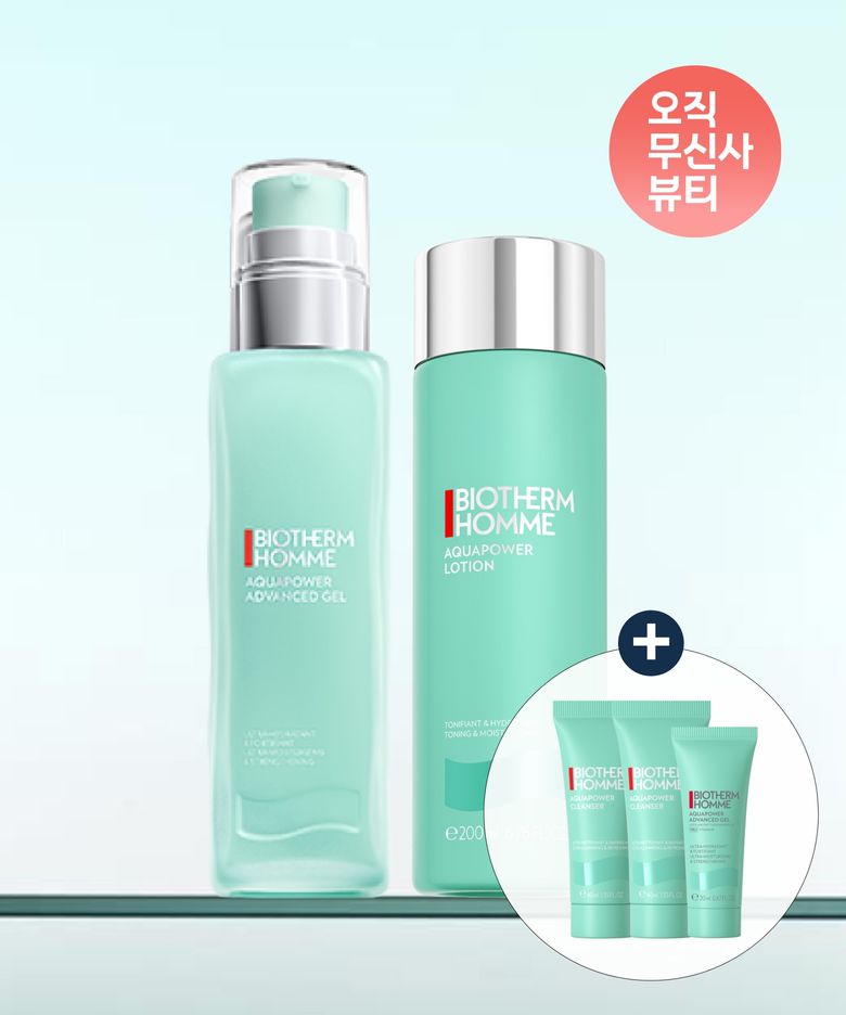 [토너+로션] 아쿠아파워 2-STEP 세트(+아쿠아파워  클렌저 80ml, 젤PRO 20ml)
