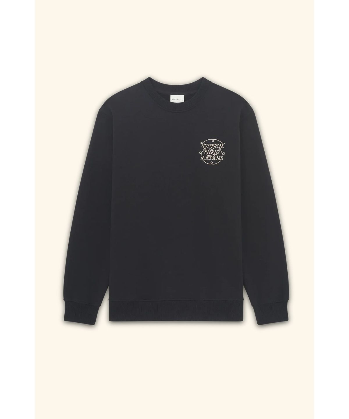 드롤드무슈(DROLE DE MONSIEUR) Le Sweatshirt Slogan Tresses D0TSA25214BKX