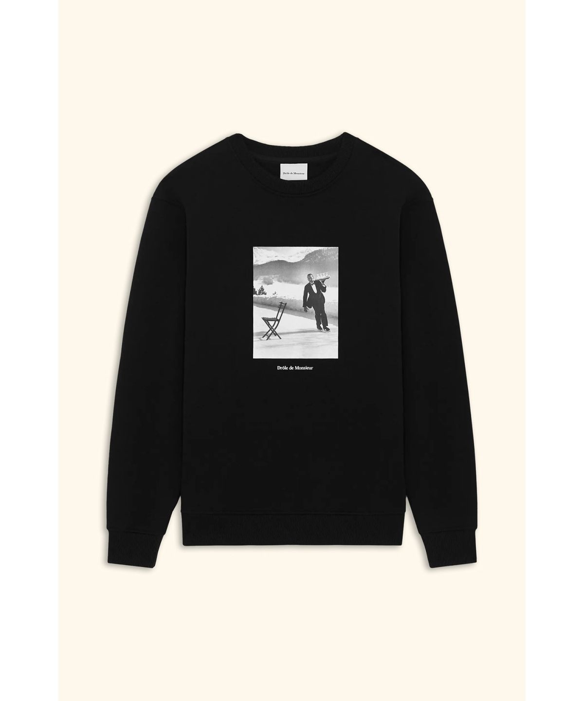 드롤드무슈(DROLE DE MONSIEUR) Le Sweatshirt Ice Skating Waiter D0TSW25246BKX