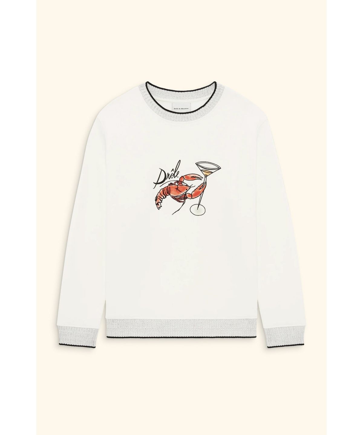 드롤드무슈(DROLE DE MONSIEUR) Le Sweatshirt Homard D0TSW25245WHM