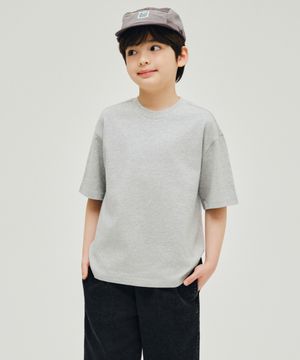 오버사이즈 크루 넥 티셔츠 [미디엄 그레이]