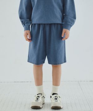 피그먼트 스웨트 쇼츠 [더스티 블루]