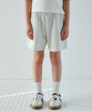 [쿨탠다드] 복서 핏 스웨트 쇼츠 [멜란지 라이트 그레이]