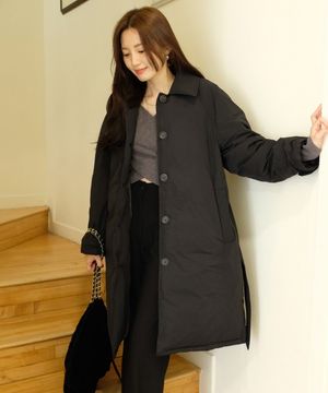 벨티드 하프 발마칸 다운 코트 OP6XMA670