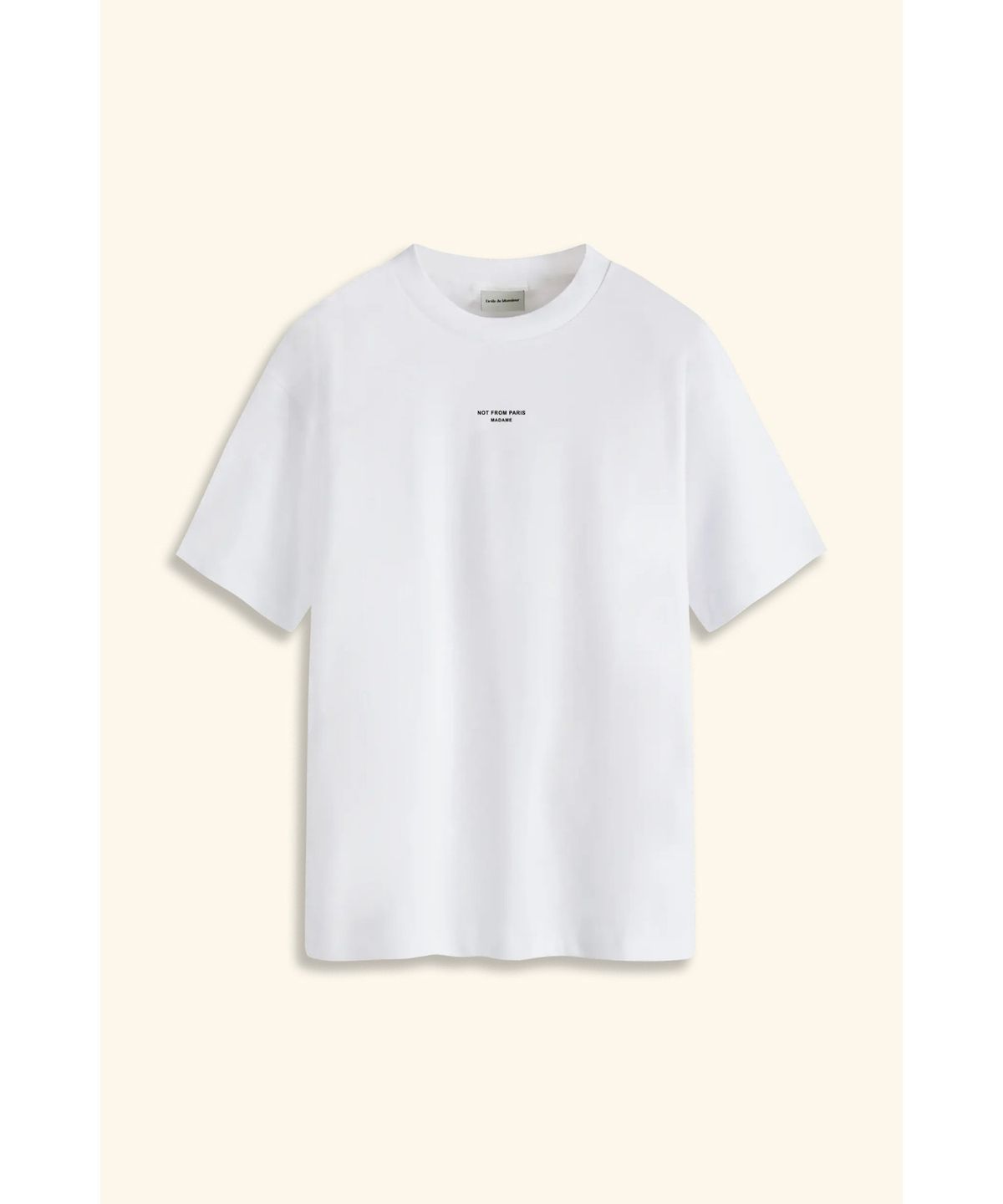 드롤드무슈(DROLE DE MONSIEUR) Le T-Shirt Slogan Classique D0TCA25002WHX