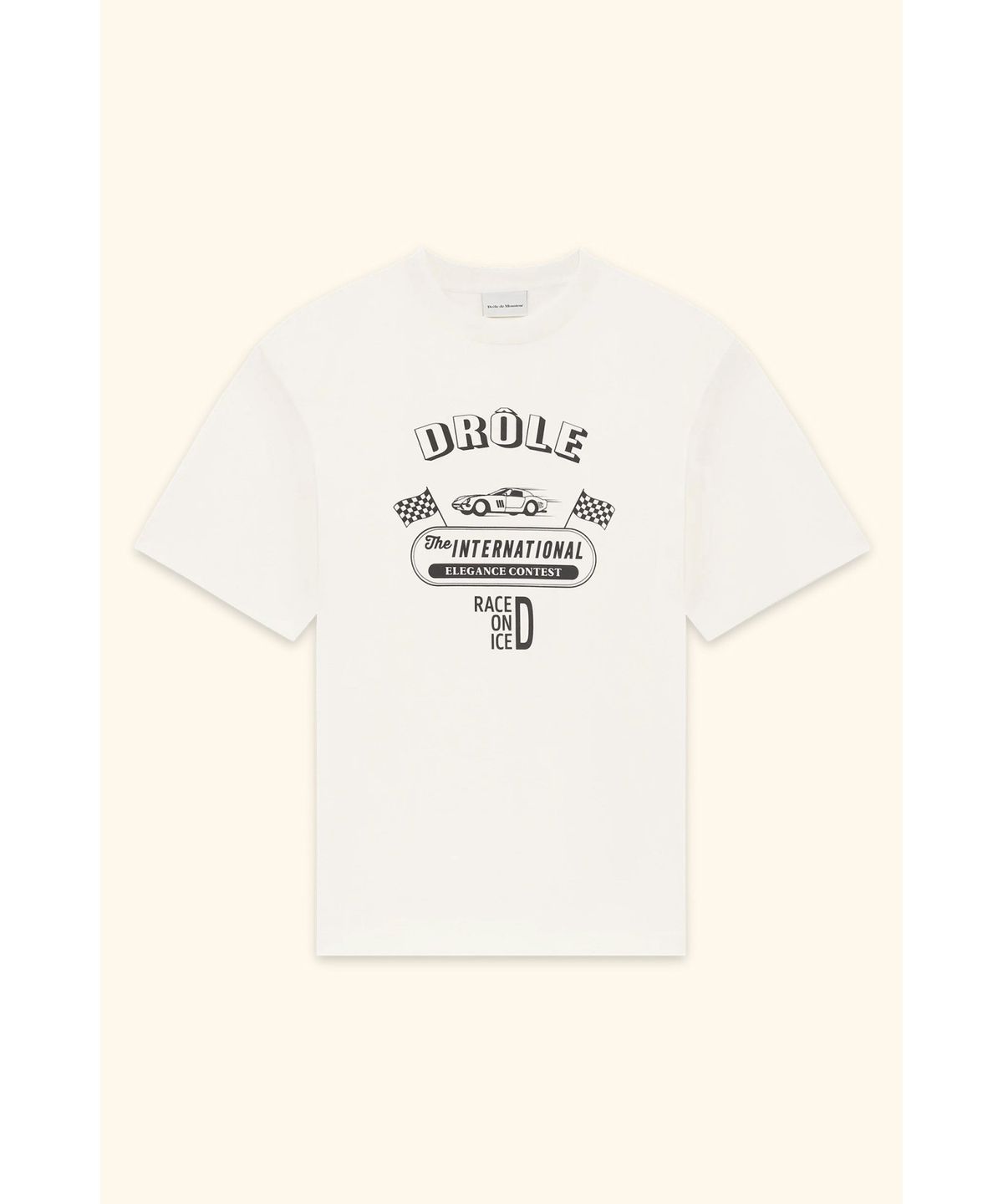 드롤드무슈(DROLE DE MONSIEUR) Le T-shirt Race On Ice D0TCW25254WHM