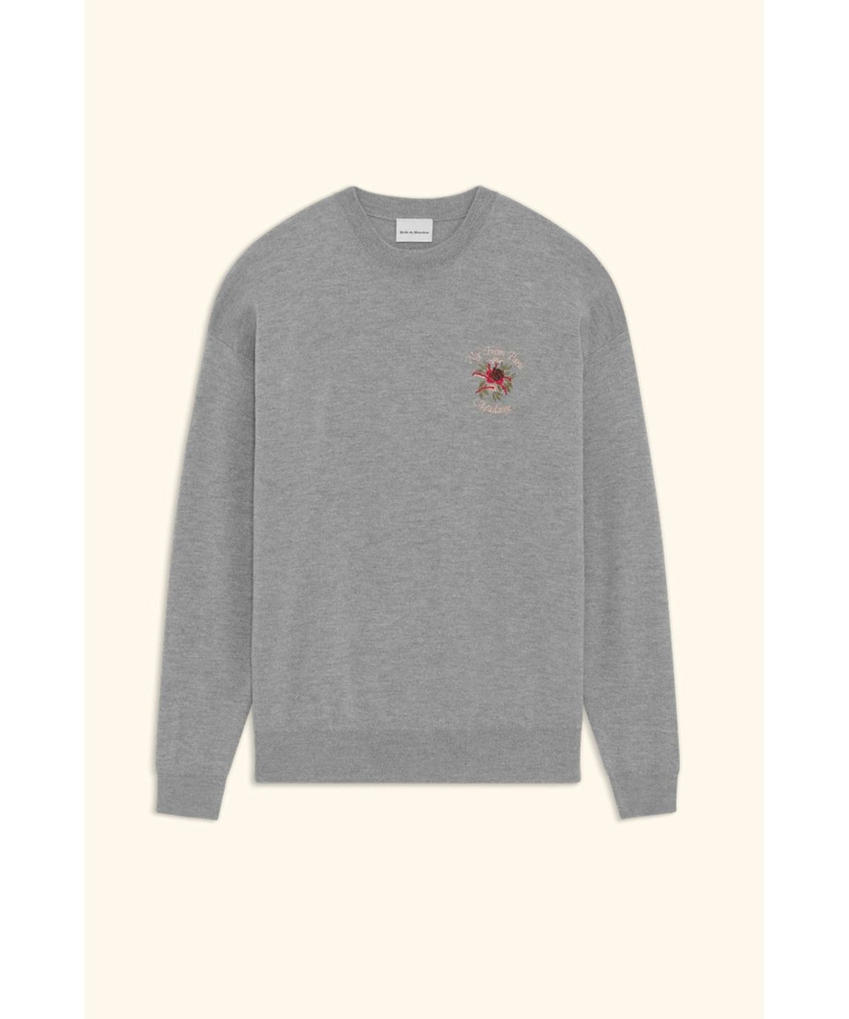 드롤드무슈(DROLE DE MONSIEUR) La Maille Slogan Rose D0WAW25260GYL