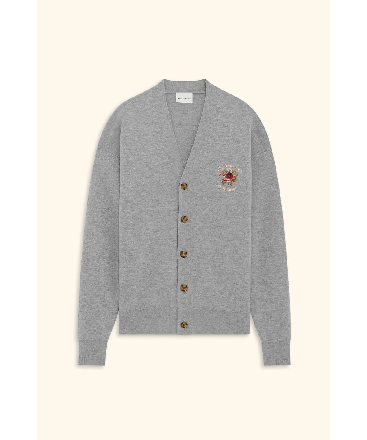 드롤드무슈(DROLE DE MONSIEUR) Le Cardigan Slogan Rose D0WCW25261GYL
