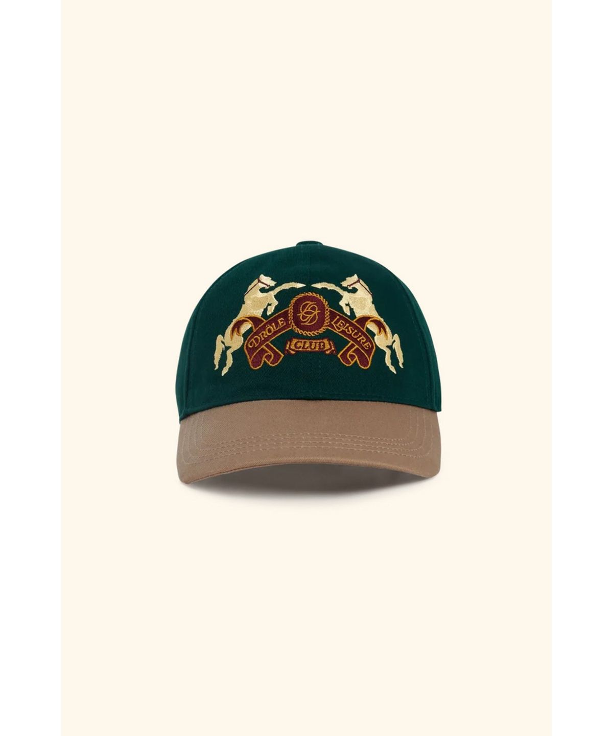드롤드무슈(DROLE DE MONSIEUR) La Casquette Embleme Chevaux D4RAW25704GRD