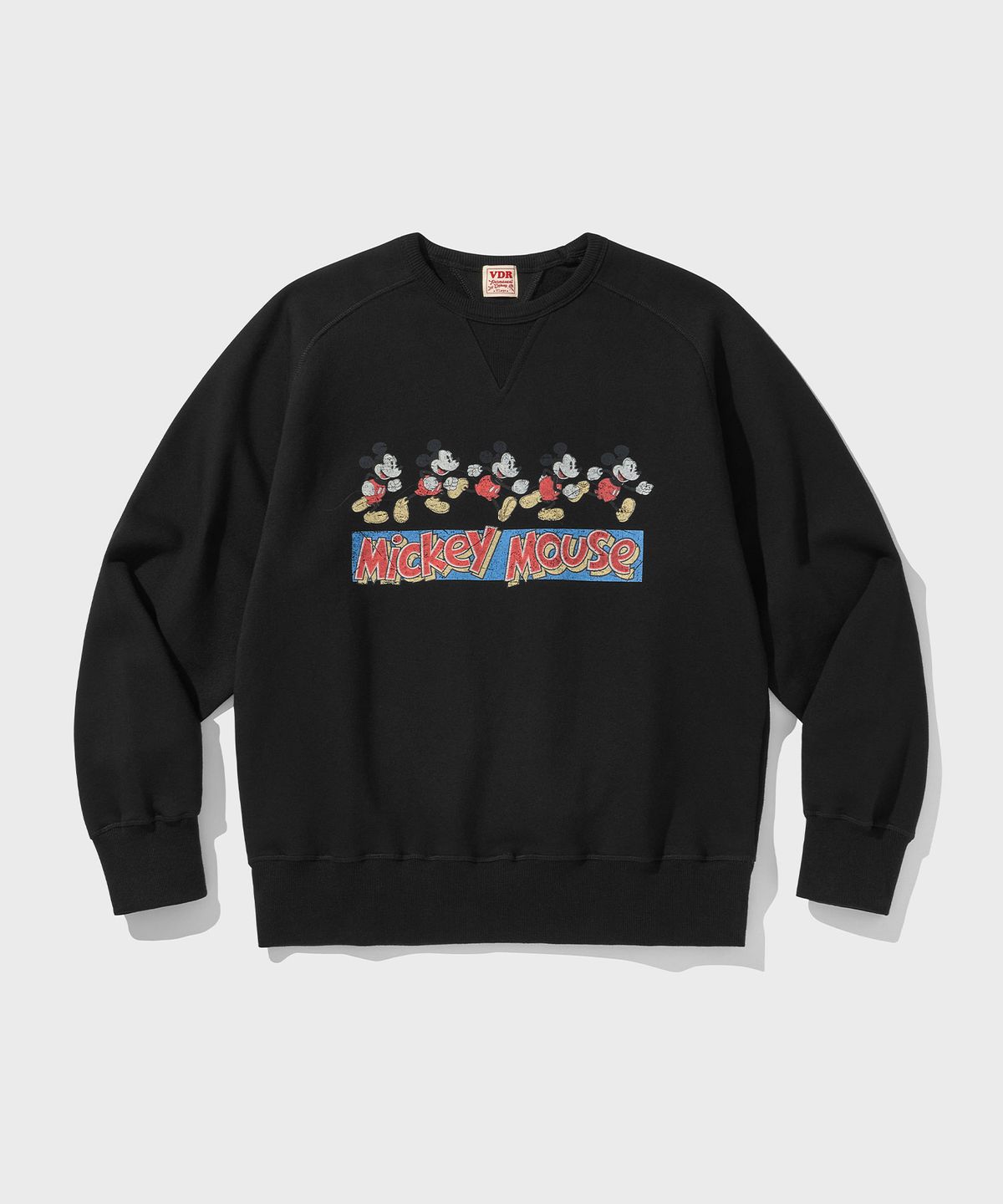 비디알(VDR) MICKEY MOUSE_FREEDOM SLEEVE SWEATSHIRT [Black Night]