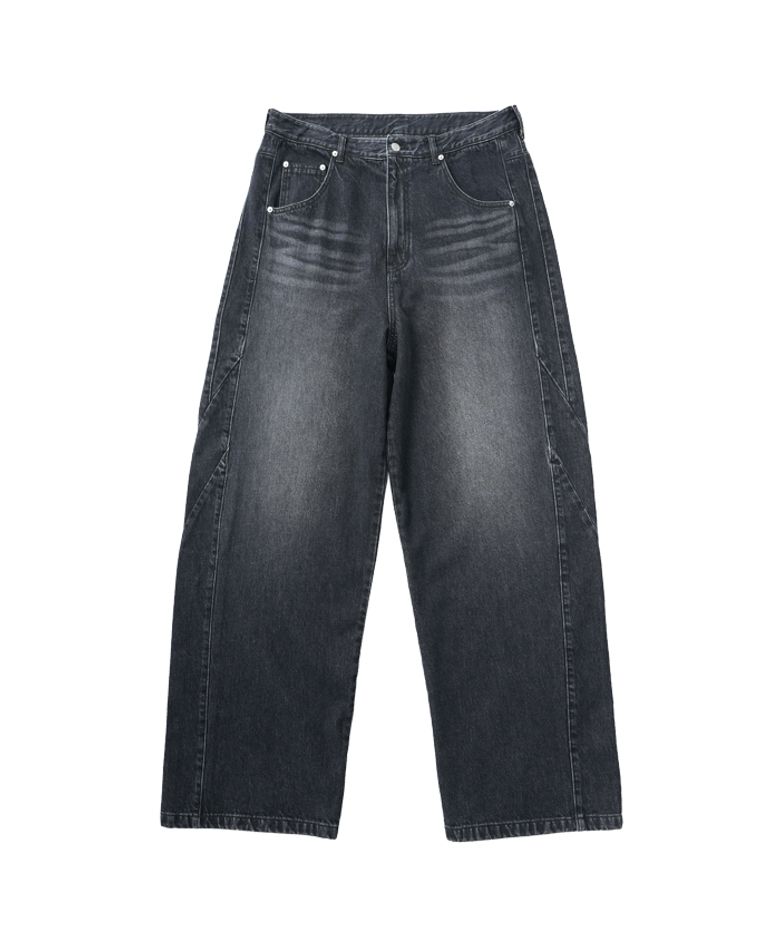 JAPANESE PANELED DENIM PANTS