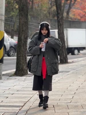 High-neck Washed Jacket (2C)