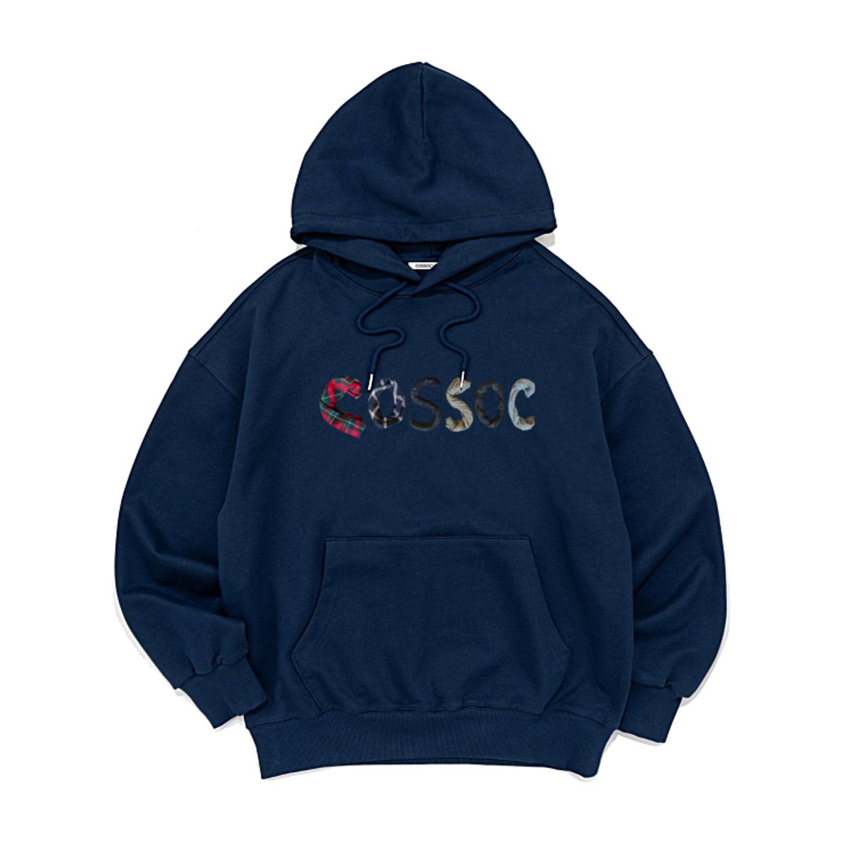 코소(COSO) CC 알파벳 후드 티셔츠(네이비)