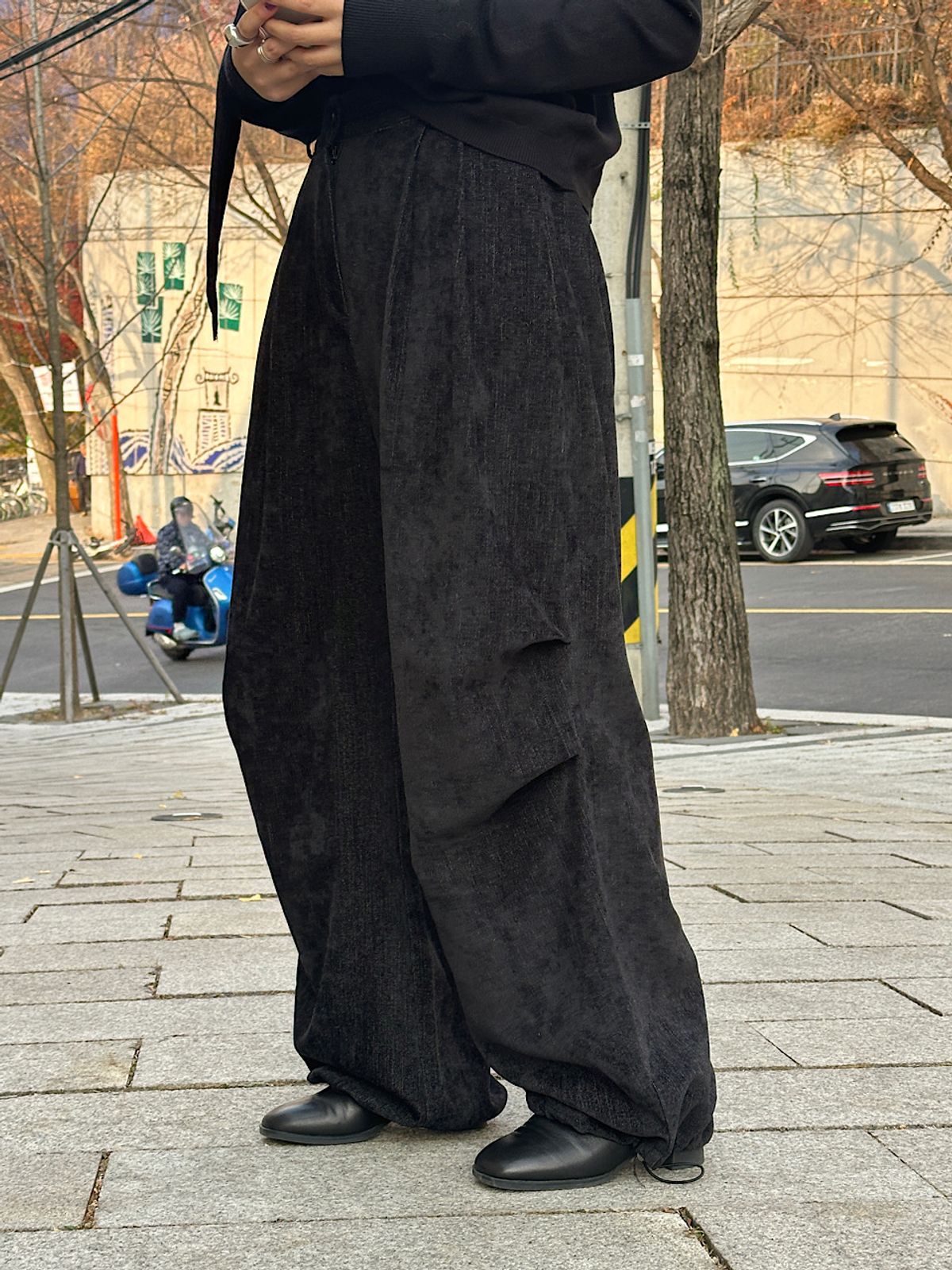 아포엠(APOEM) Soft  Drawstring Pants (2C)