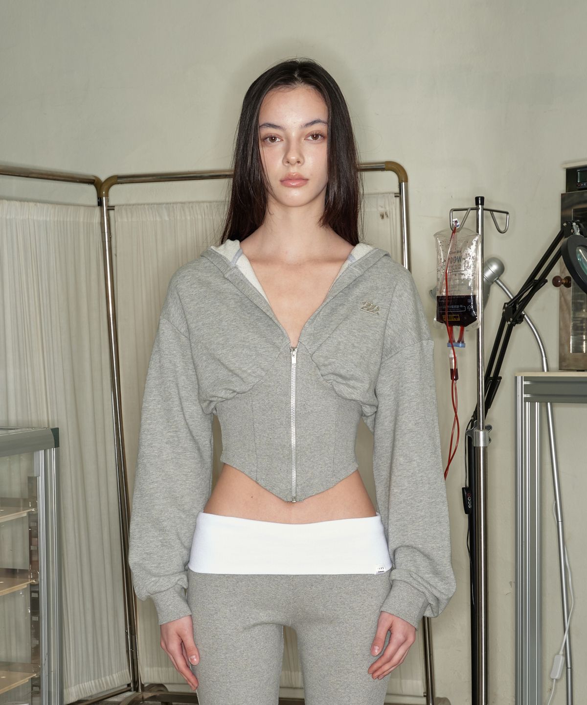 이투둘(222) HOODIE 005 (GRAY)
