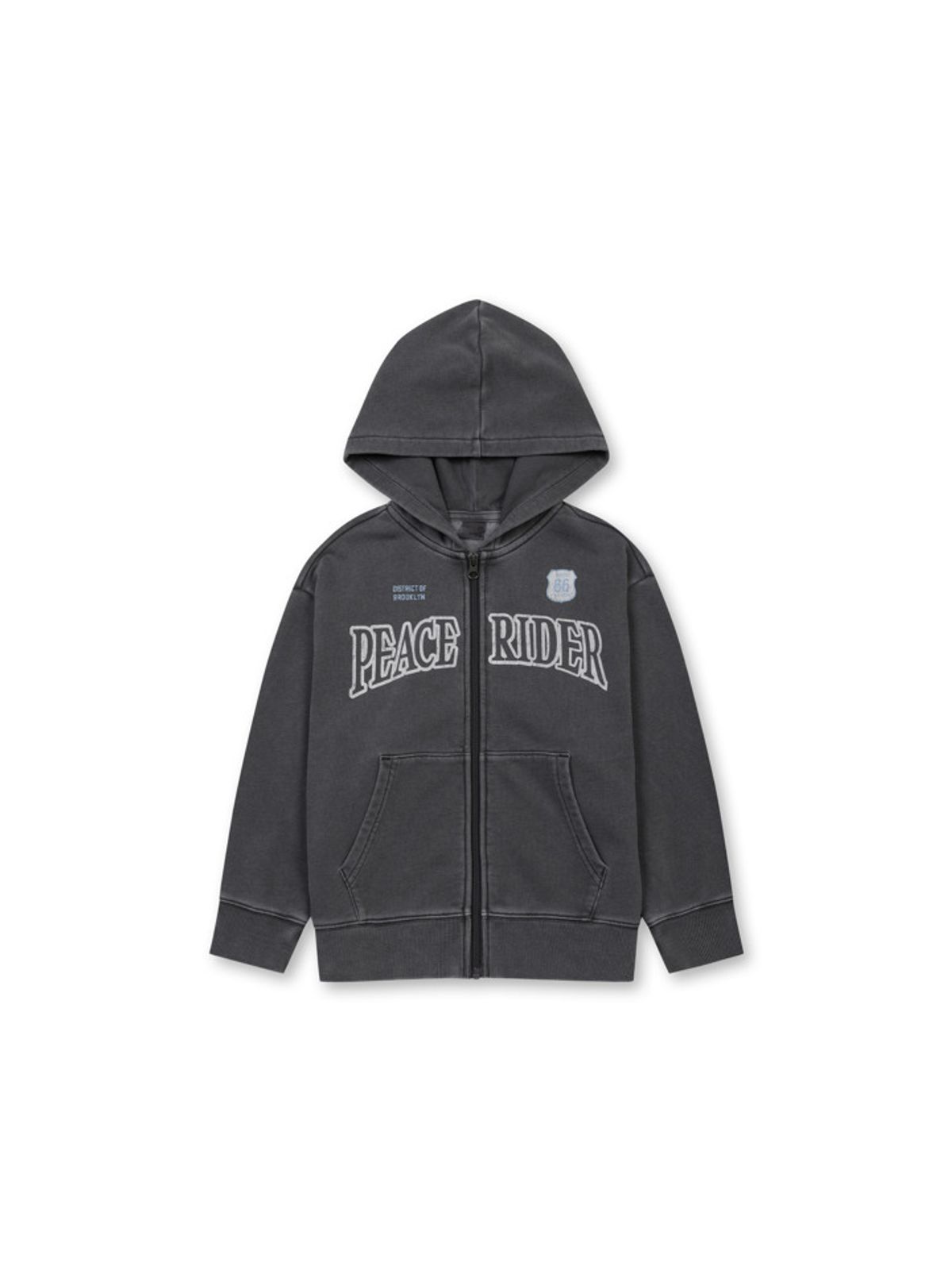 탑텐 키즈(TOPTEN KIDS) 공용 테리 가먼트 다잉 후드집업_MKG1TC3001