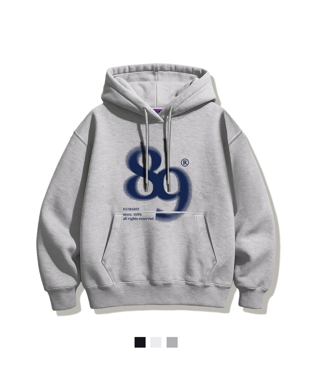 뉴해빗(NUHABIT) N/H SINCE 벌룬 오버핏 기모 후드 (SVH4-5NH1366)