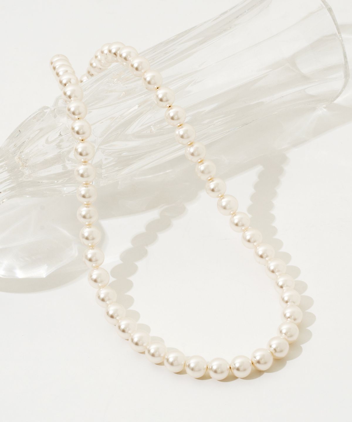 엘르주얼리(ELLEJEWELRY) 실버925 스와로브스키 진주 비드 목걸이 8MM ELSVNN002
