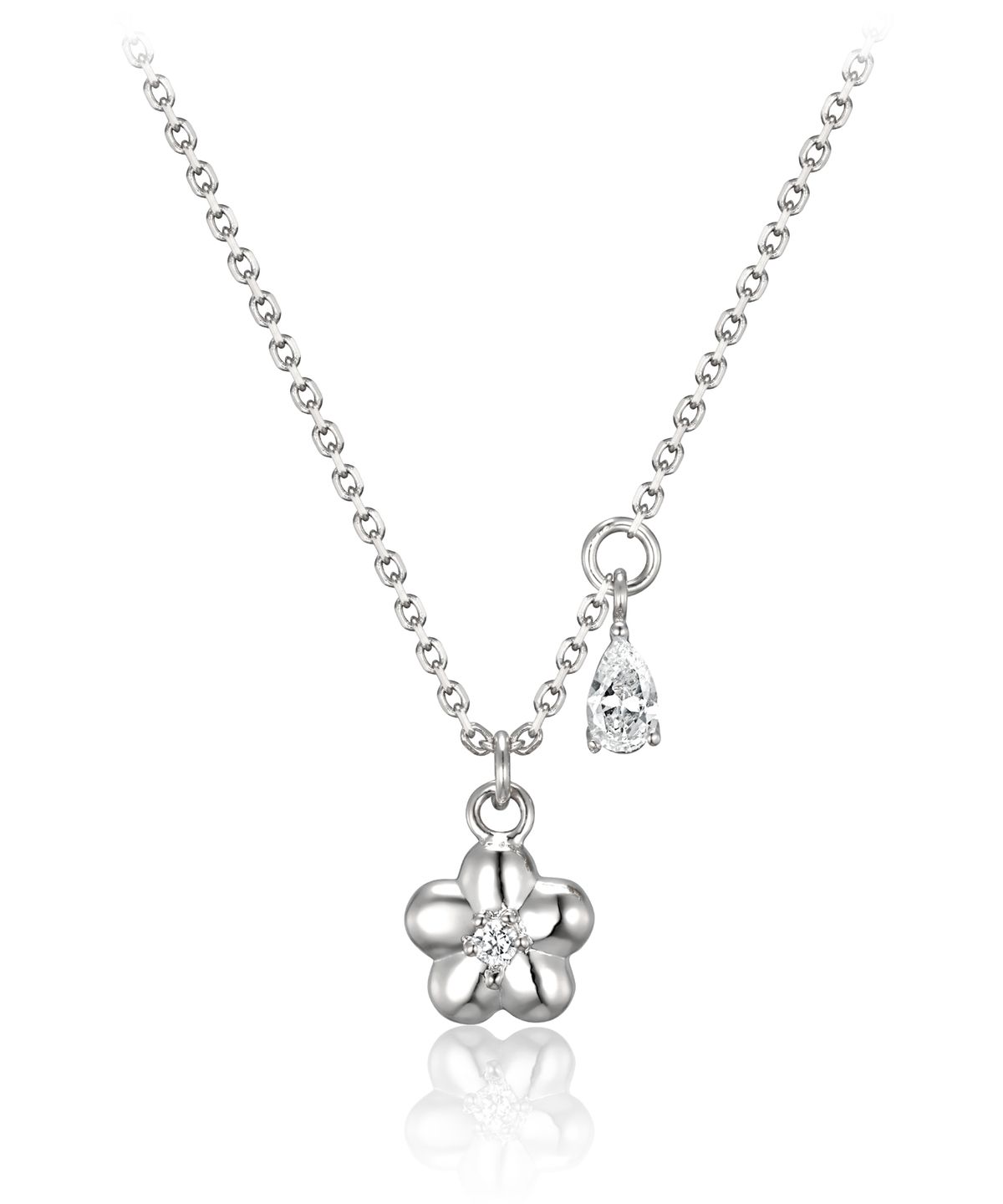 엘르주얼리(ELLEJEWELRY) 심플 플라워 목걸이 ELBRNN244 (14K GOLD PLATED)