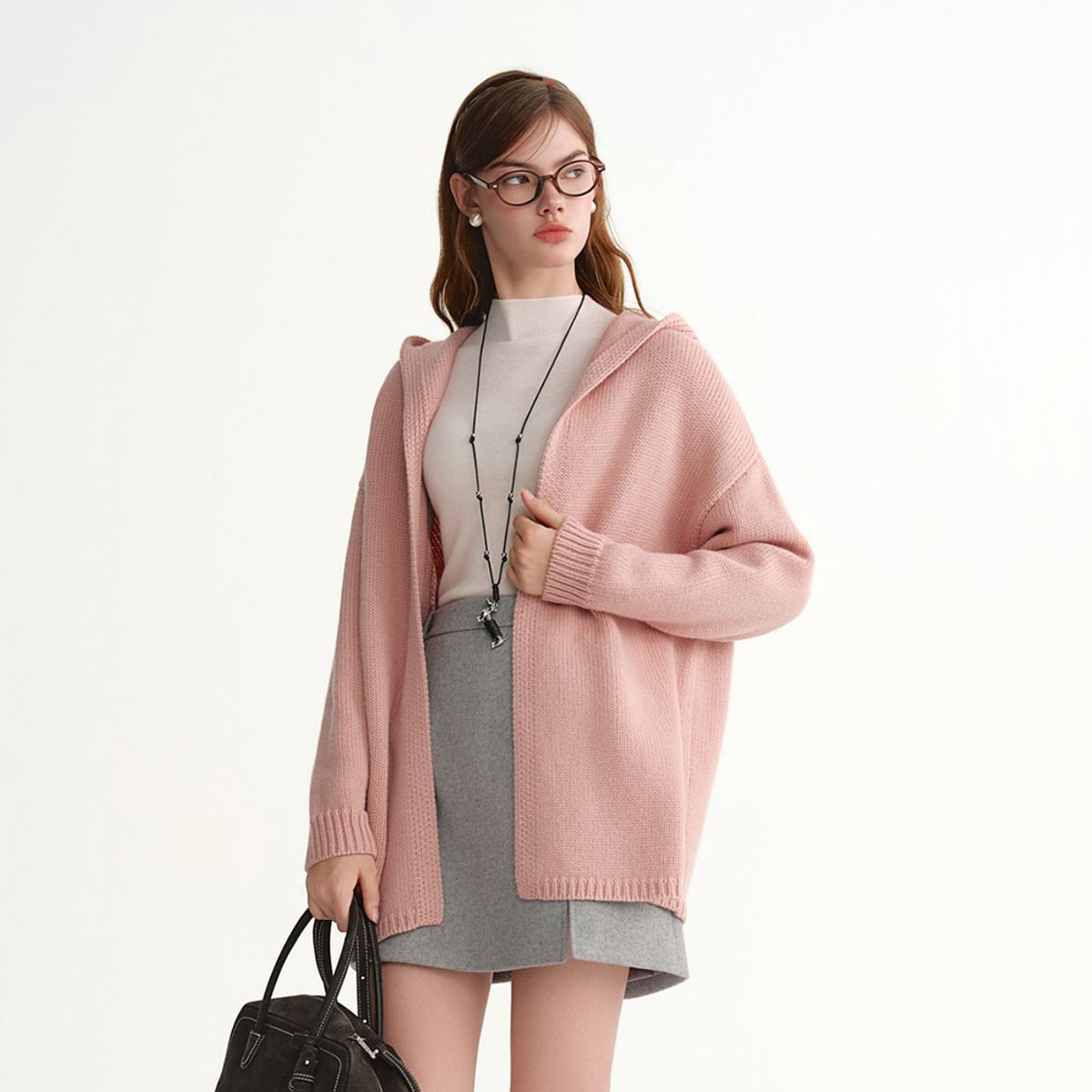 에이앤레이(AEIREI) AR_Minimal hooded cardigan_2color