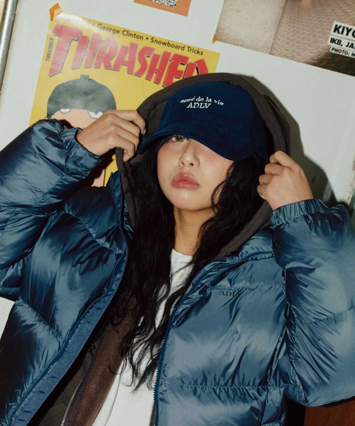 아크메드라비(ACME DE LA VIE) CORDUROY BASIC LOGO BALL CAP (4COLOR)