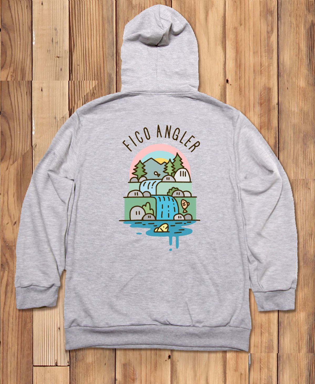 돌돌(DOLDOL) FICO-HOODY-271 익스트림 낚시 브랜드 피코앵글러  무지개송어 후드티
