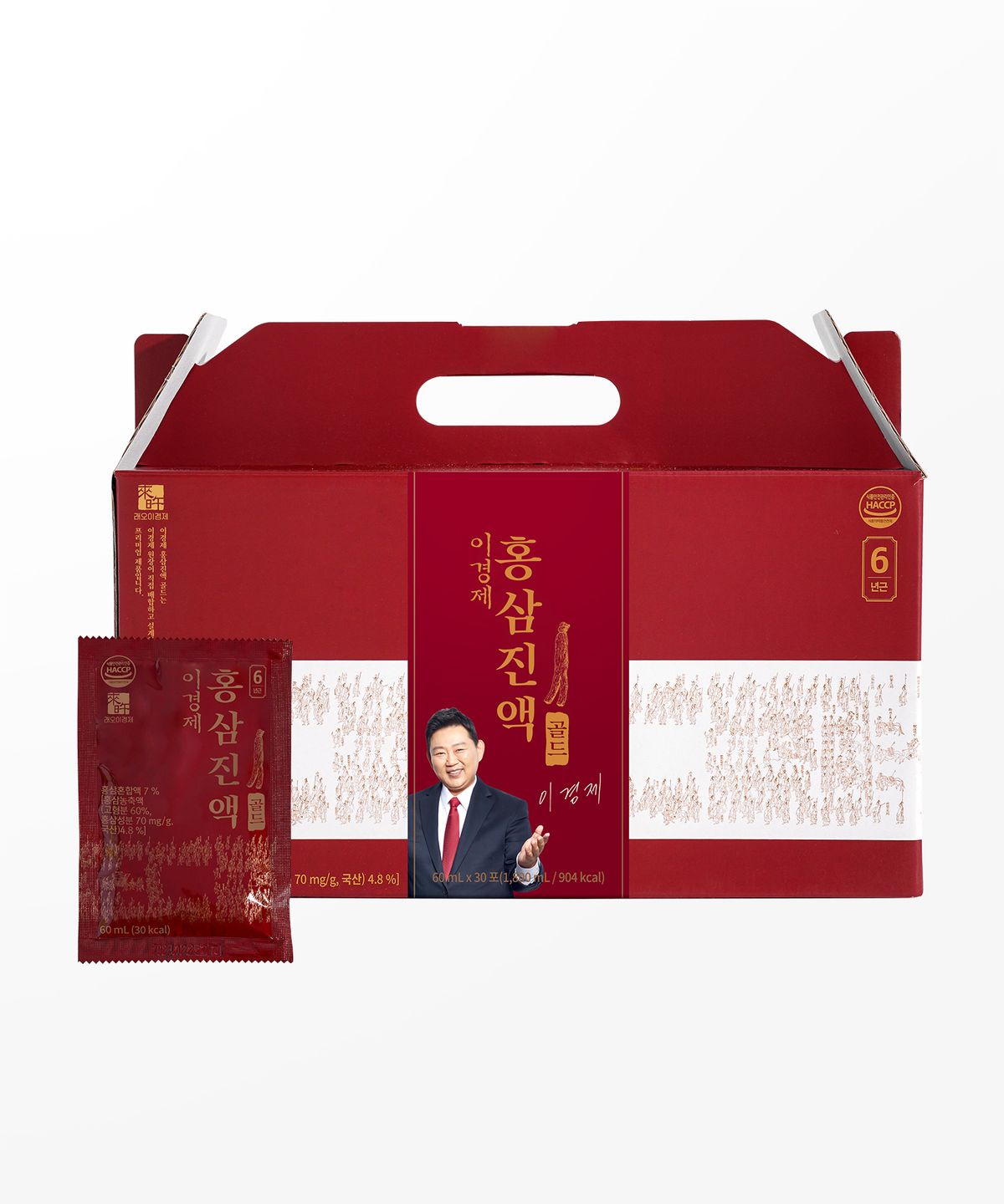 래오이경제(LEO LGJ) 이경제 더힘찬 홍삼진액 골드 6년근 홍삼 1박스(30포)