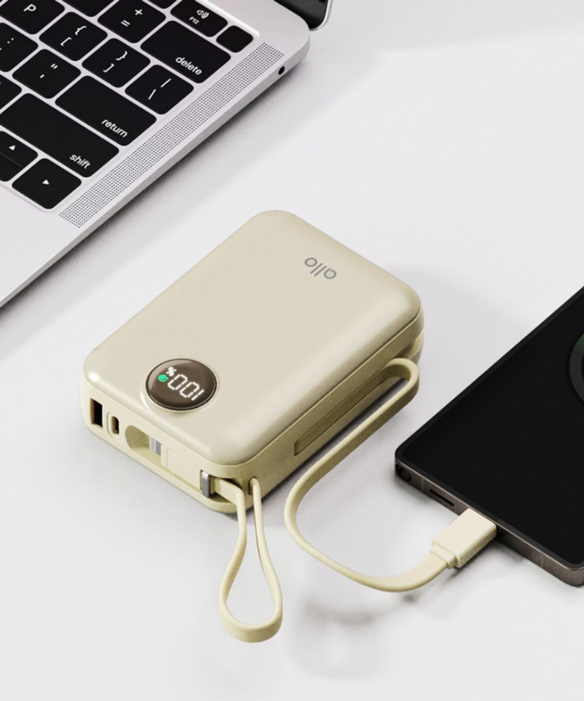 알로코리아(ALLO KOREA) 대용량 일체형 미니 고속충전 보조배터리 20000mAh 2008PD