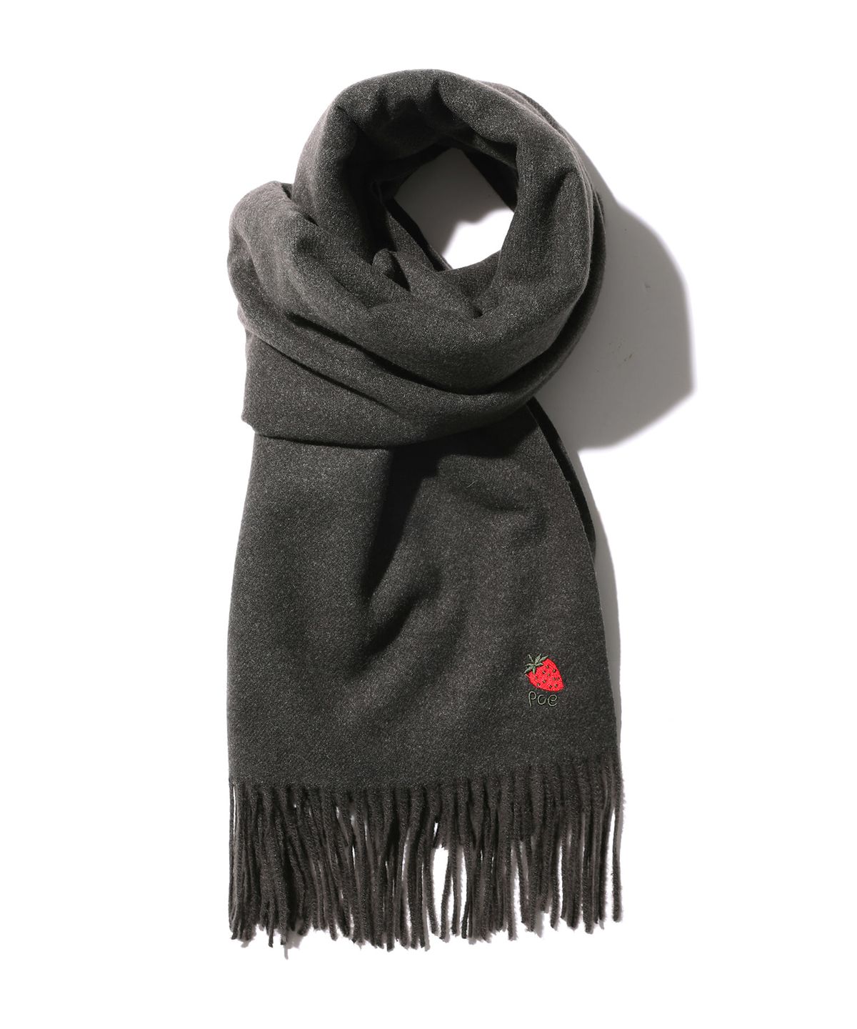 피스메이커(PIECE MAKER) STRAWBERRY SOFT MUFFLER (CHARCOAL)