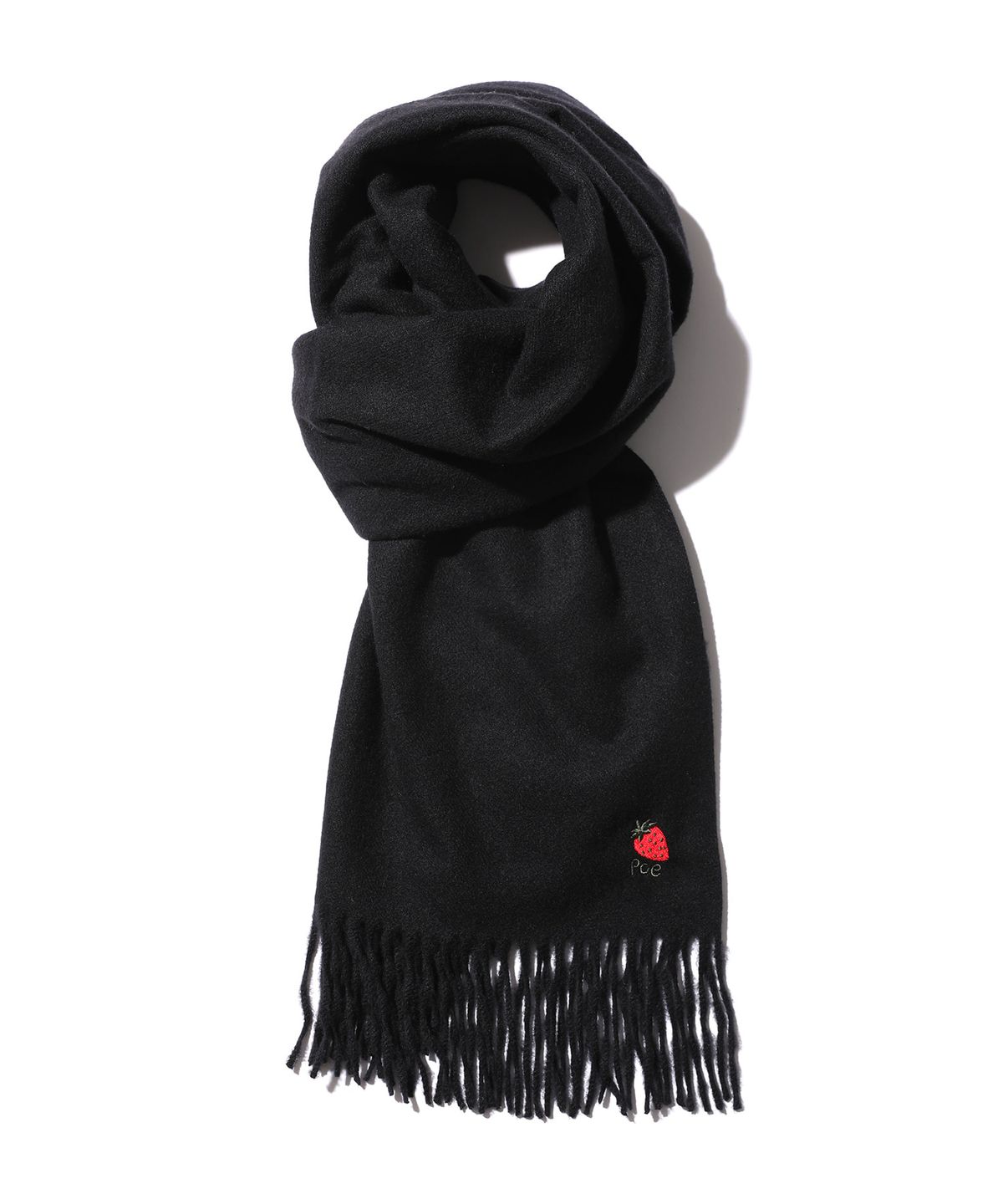 피스메이커(PIECE MAKER) STRAWBERRY SOFT MUFFLER (BLACK)