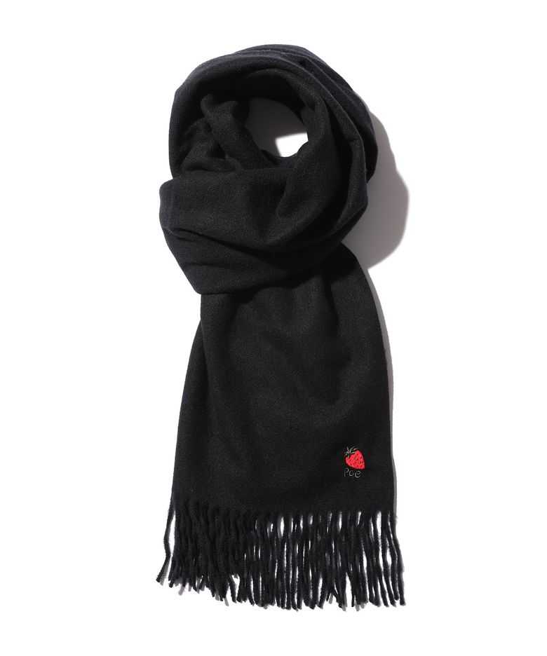STRAWBERRY SOFT MUFFLER (BLACK)