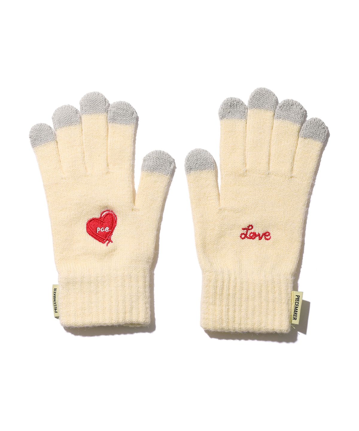 피스메이커(PIECE MAKER) LOVE HEART SMART GLOVES (LEMON)