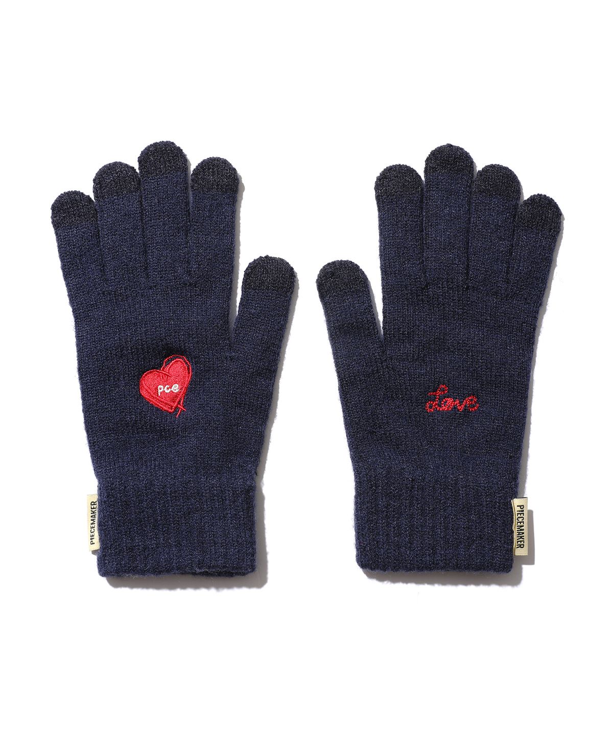 피스메이커(PIECE MAKER) LOVE HEART SMART GLOVES (NAVY)