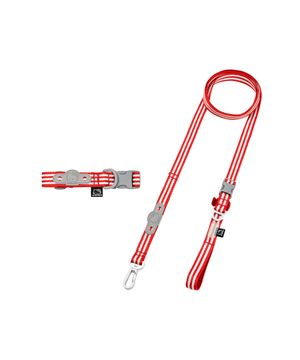 [SET] 헬로키티 x 아루마루 도그 칼라+리쉬_레드