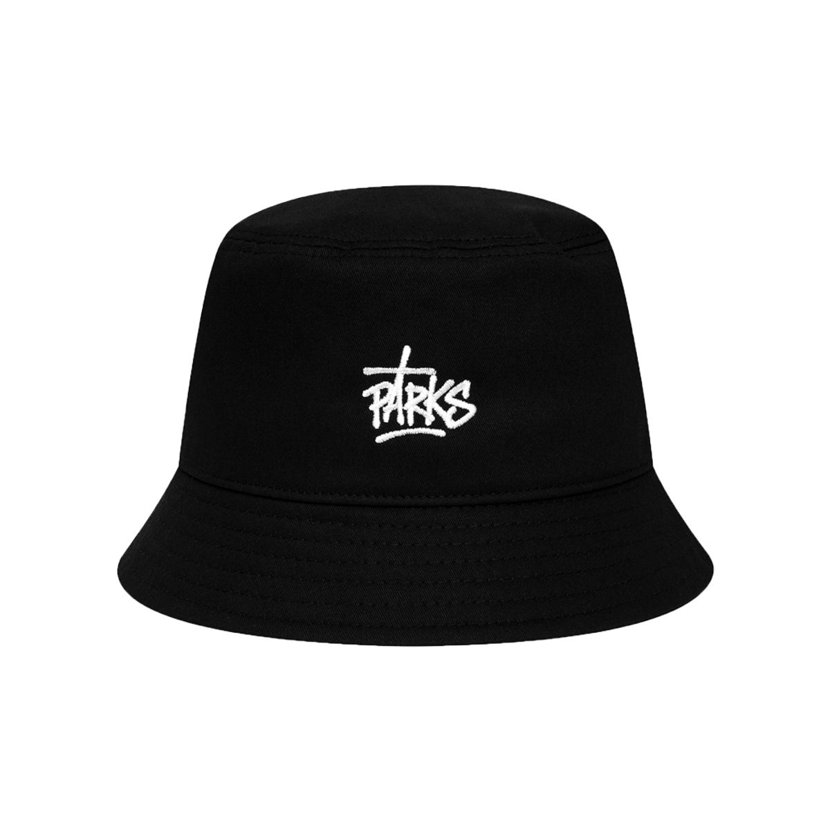 팍스(PARKS) 하이커 자수 버킷햇 블랙