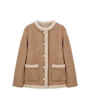 1color 여성 무스탕 자켓 RP4W08J3