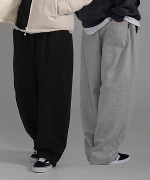 기모 커브드 와이드 벌룬팬츠 [2color]