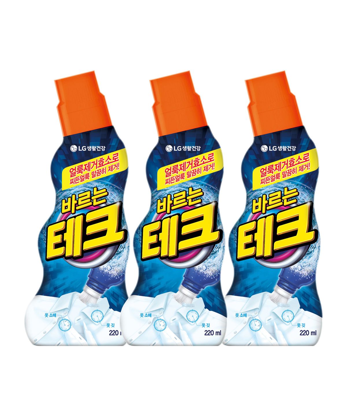 테크(TECH) 바르는 테크 얼룩제거제 220ml x 3개