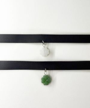 써지컬스틸 2color 옥팬던트 초커목걸이/GHMN-492