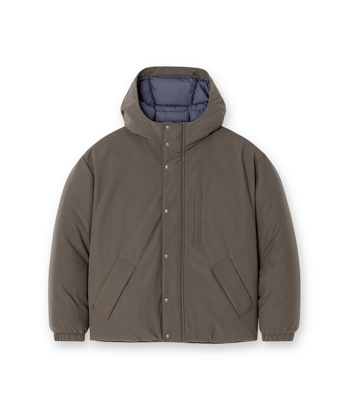 에든버러클럽(EDINBURGH CLUB) HOODED GOOSE DOWN JUMPER [GRAY]