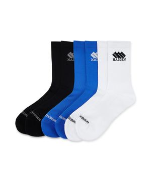 [3팩] 러닝 크루 삭스