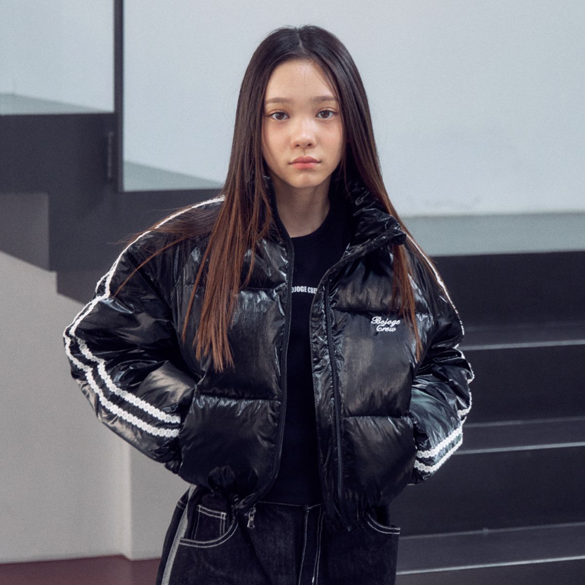 보조개(BOJOGE) 제로 숏 패딩