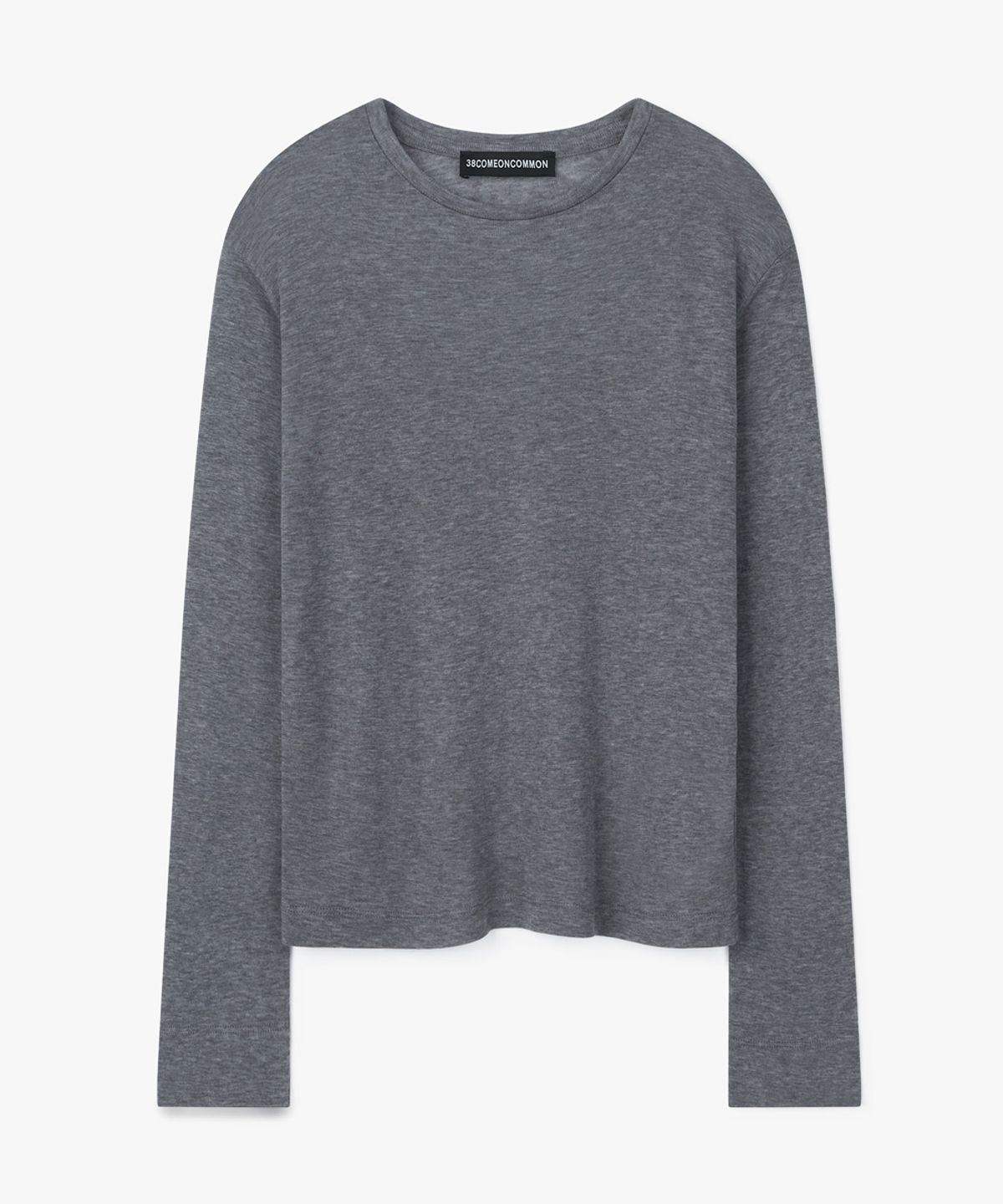 38컴온커먼(38COMEONCOMMON) Sheer Touch Long Sleeve (Melange Gray)
