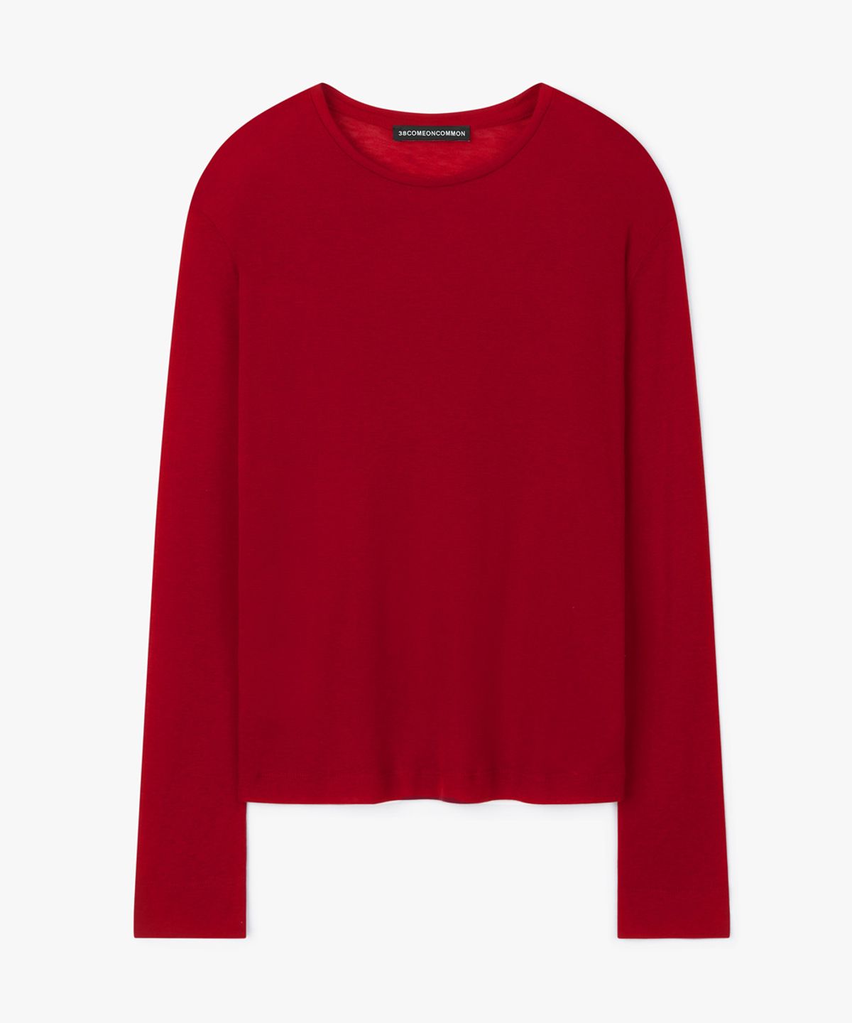 38컴온커먼(38COMEONCOMMON) Sheer Touch Long Sleeve (Red)
