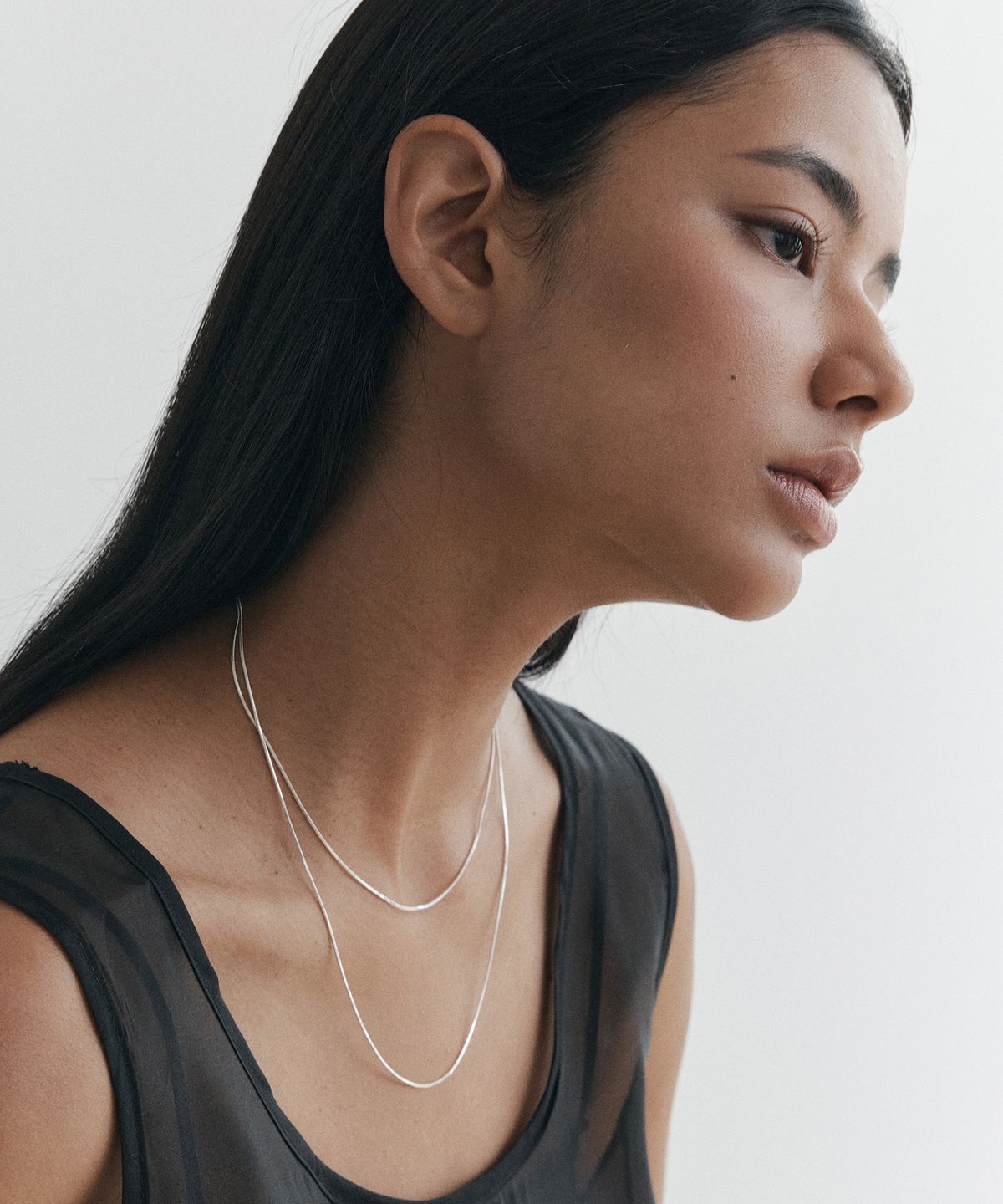 아티카 로우(ATTICA RAW) Edit Double Snake Necklace / NBS007