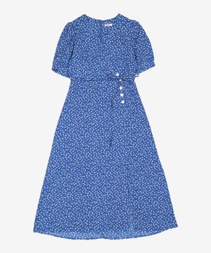 플라워 랩 롱 원피스 MIWOWB77QG S