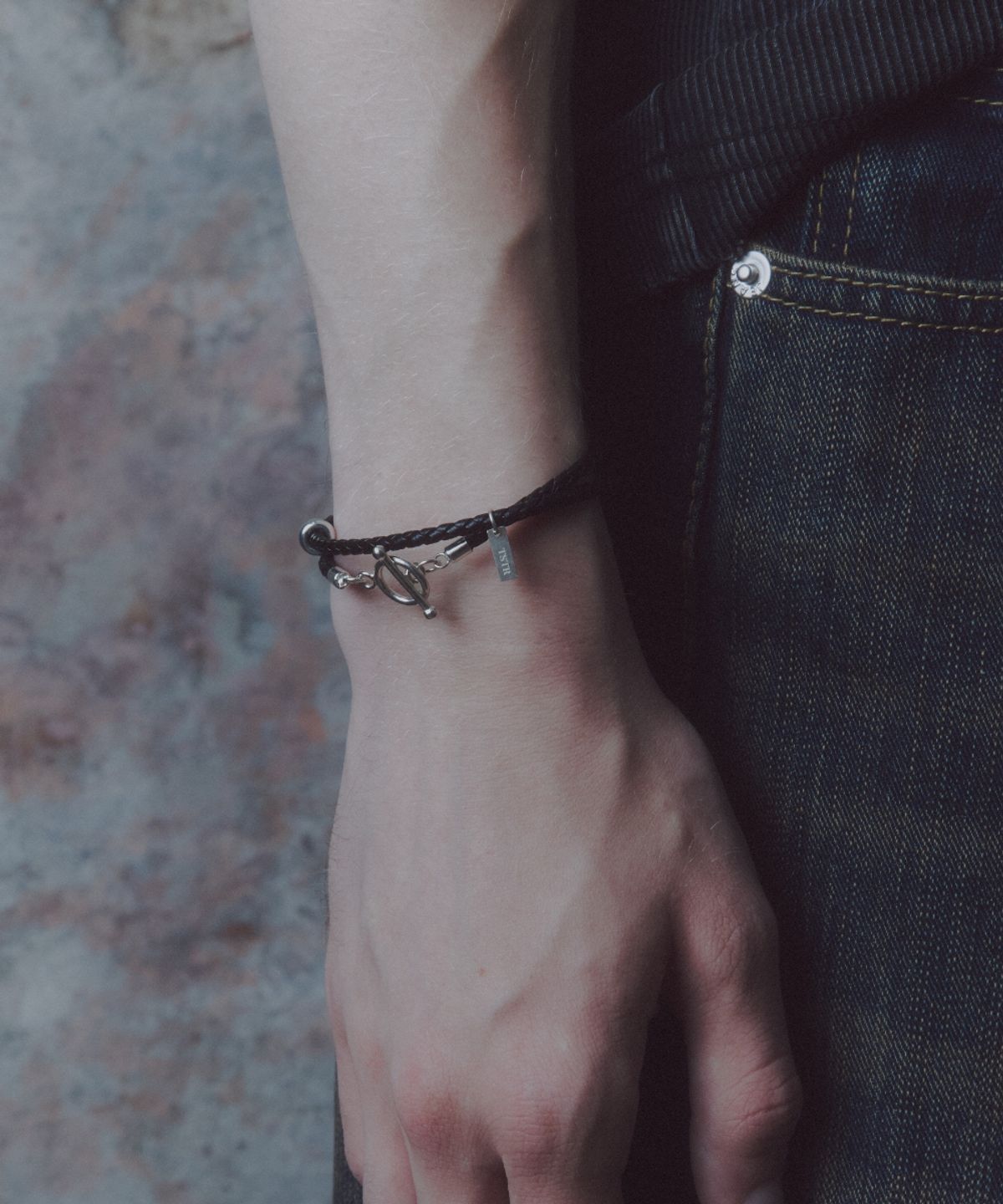 더스틸룸(THESTILLROOM) [SILVER] #B2509 Toggle two lines bracelet