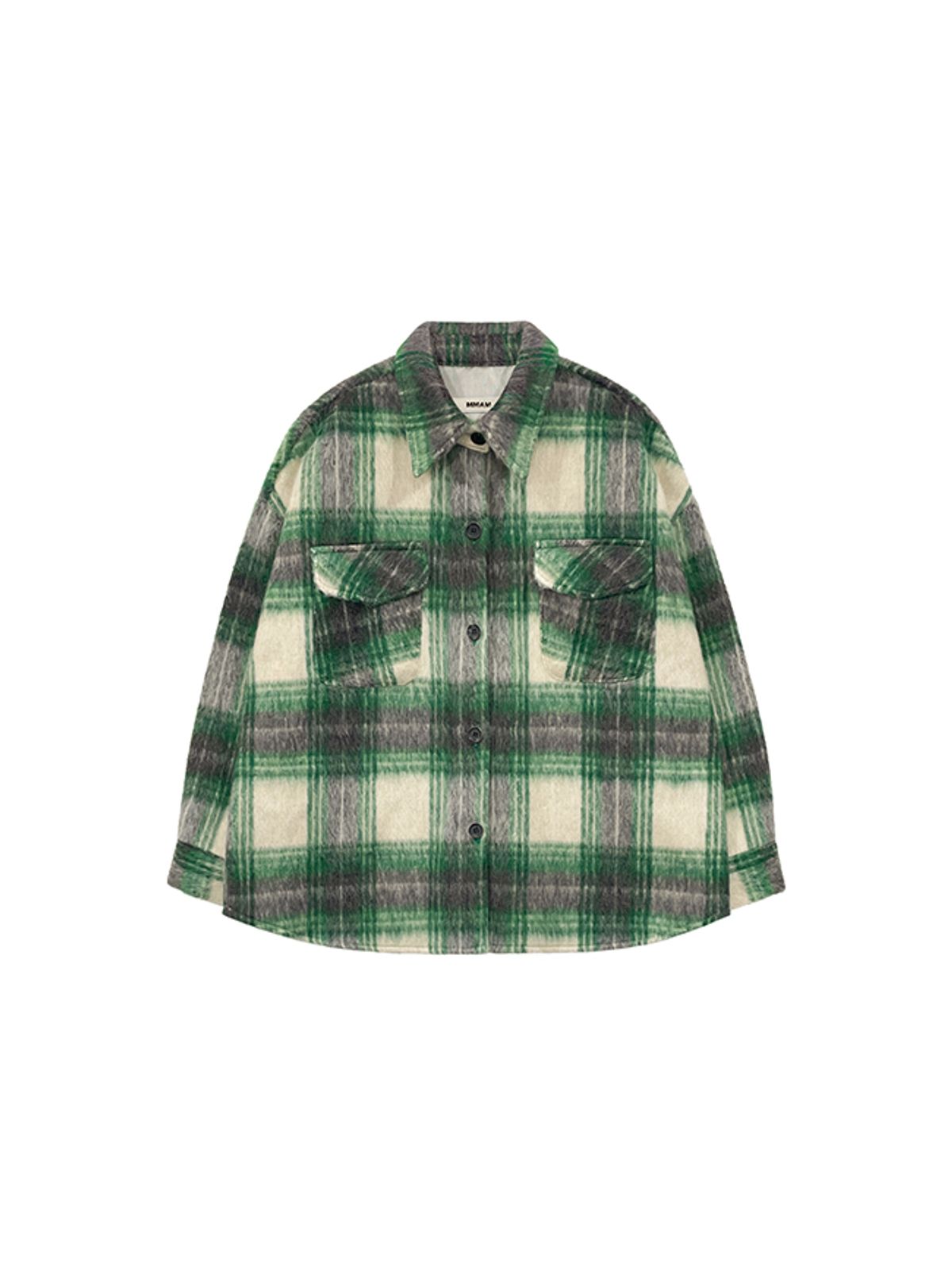 므아므(MMAM) [MMAM] [ESSENTIAL] Wool check half coat