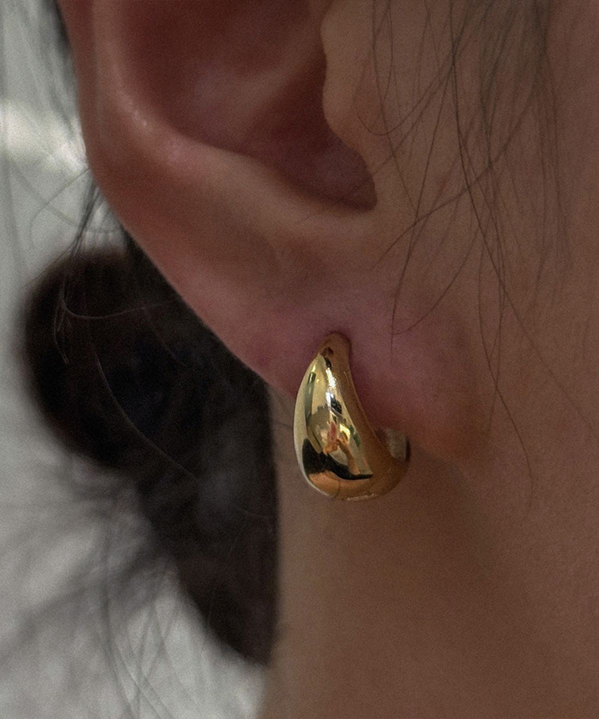 엘렌쥬얼리(HELENE JEWELRY) 14K 물방울 원터치 귀걸이